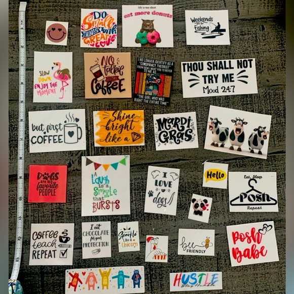 Other - Magnet Lot, Homemade magnets, 25 magnets, Different Sizes.